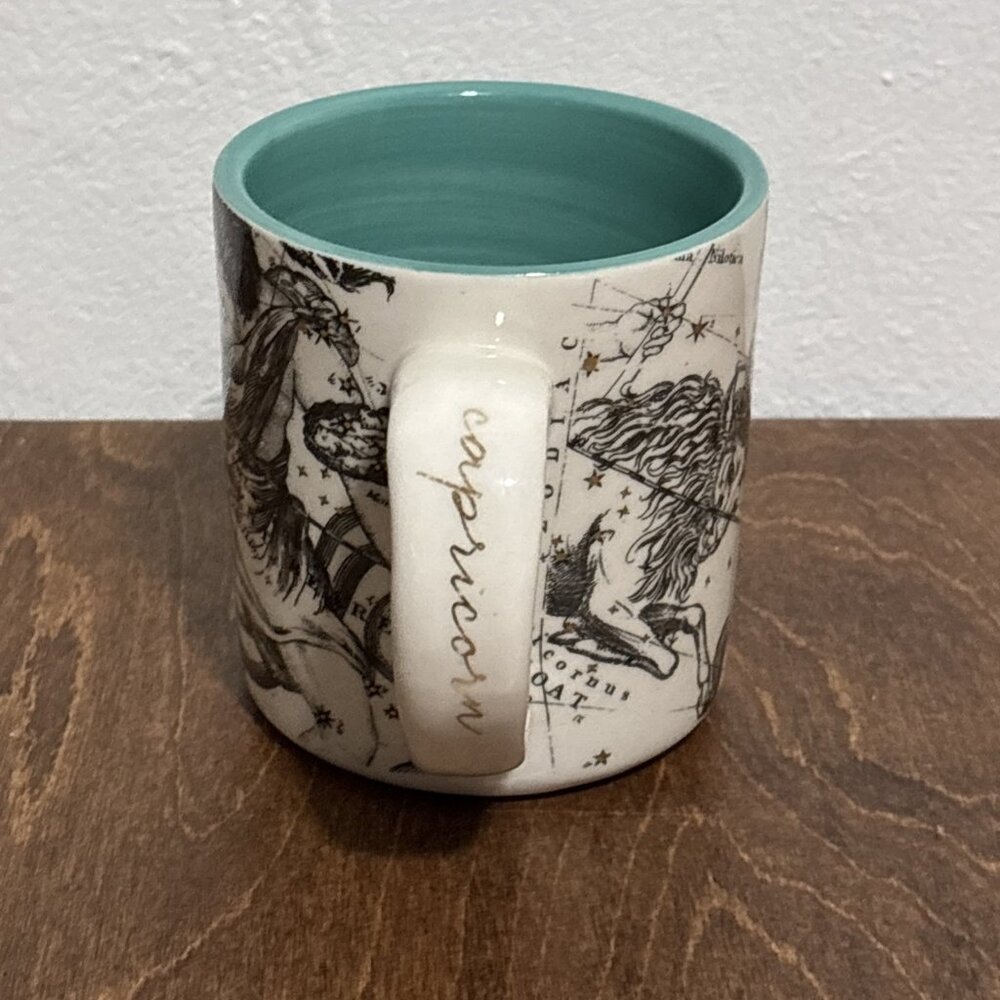 Anthropologie Salt And Earth CAPRICORN Coffee Mug Tea Cup Zodiac Birthday Stars‎ - Picture 2 of 13